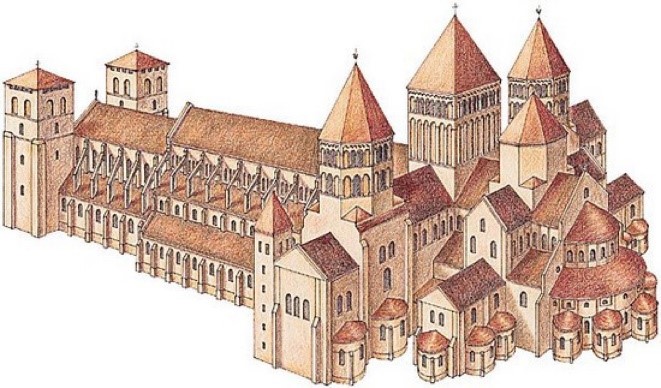 Restitution de l'église de Cluny III