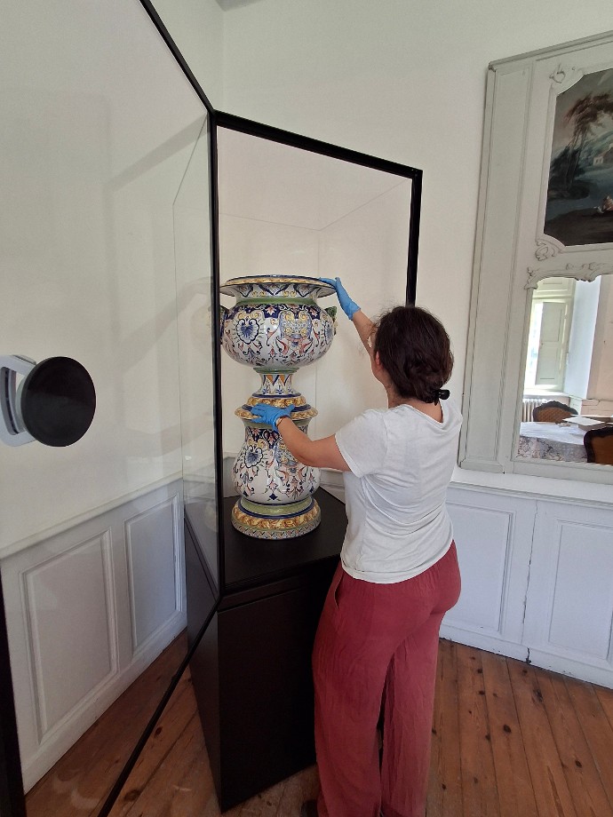 Mise sous vitrine